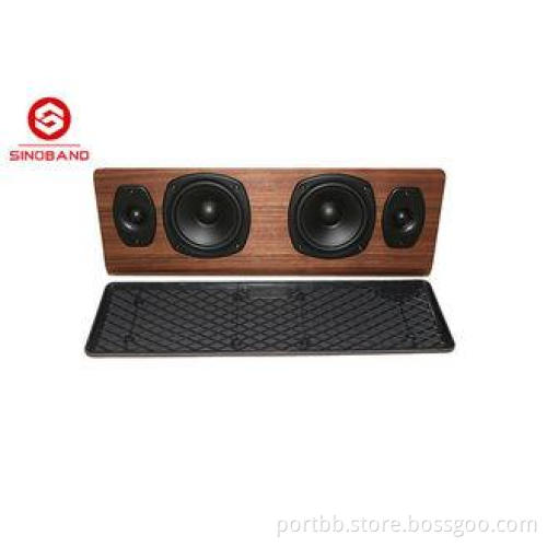 Portable Wooden Bluetooth Surround Sound Speakers Music Pl